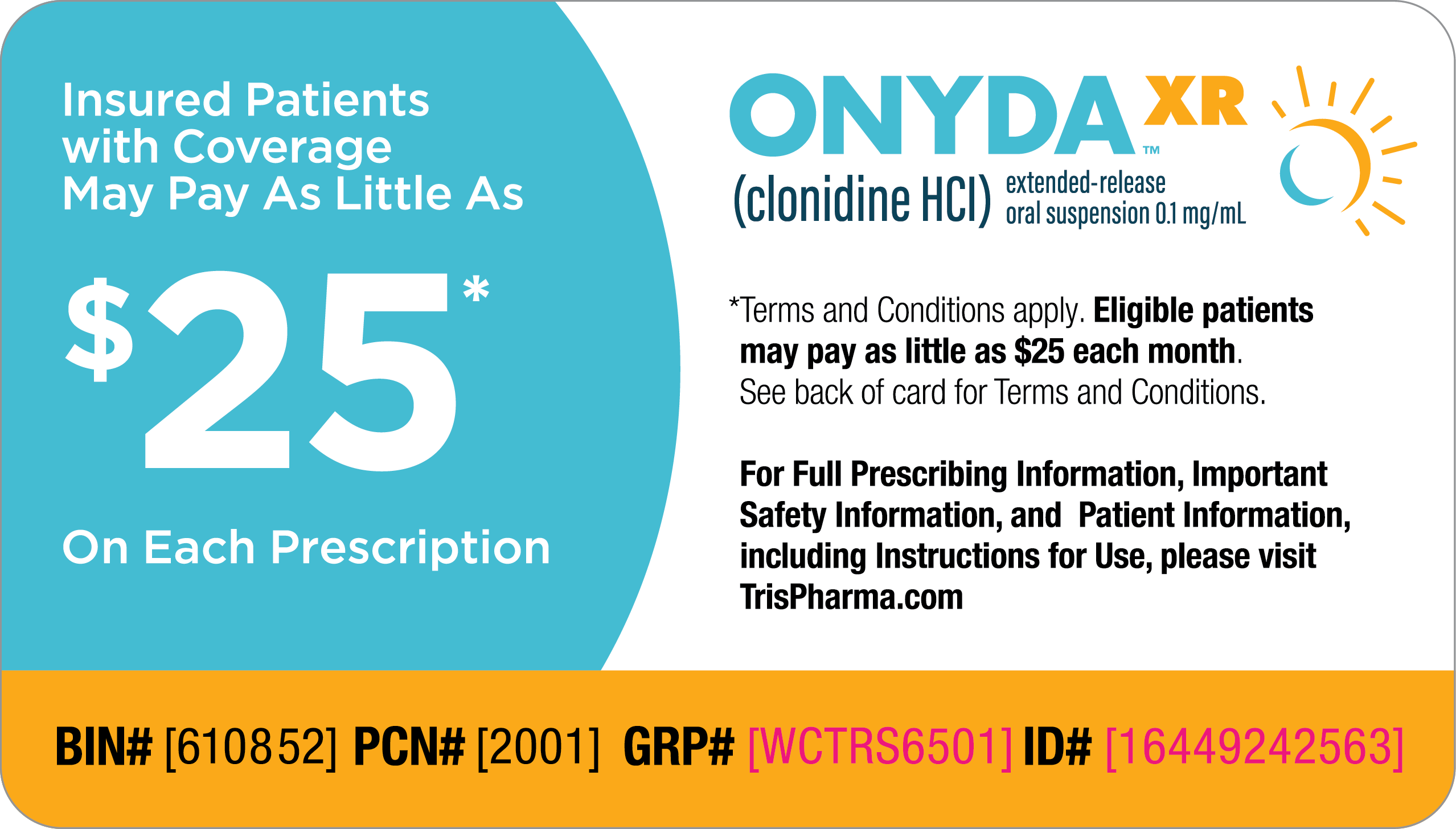 onyda xr adhd adhd savings card offer