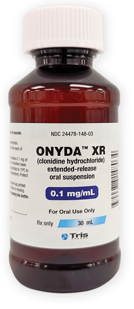 onyda xr medication dosing bottle